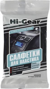 Салфетки влажные для пластика (25шт), Hi-Gear